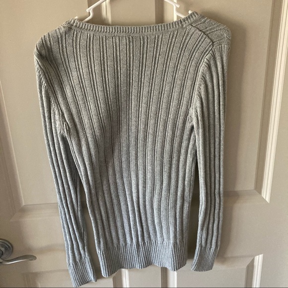 Gray Cable Knit Sweater - Picture 2 of 2